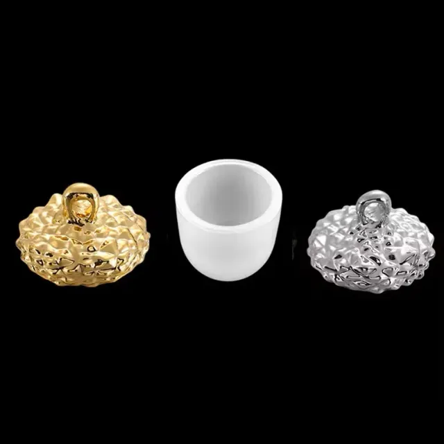 Bijounique Hoedje Eikel Nootje Mal Metaal 15mm Goud Zilver