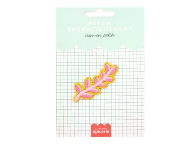 La Petite Epicerie Rameau Rose strijkpatch roze bloem