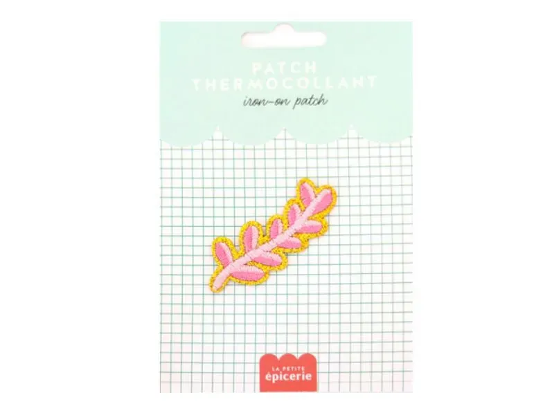 La Petite Epicerie Rameau Rose strijkpatch roze bloem