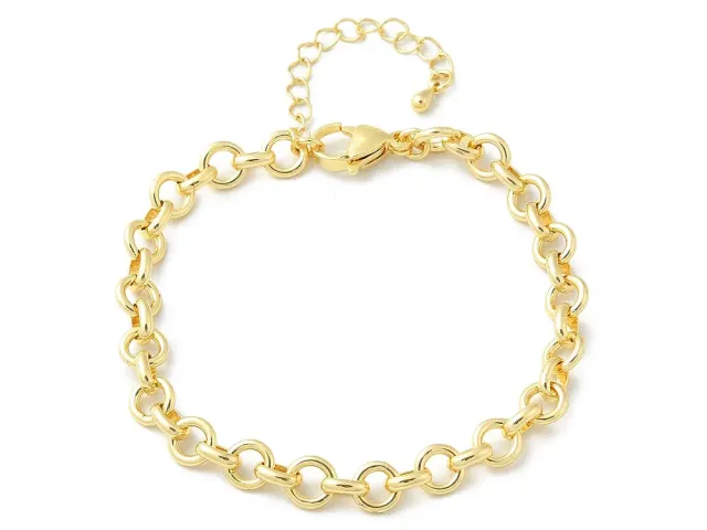 La Petite Epicerie schakelarmband rond 19,3 cm goud