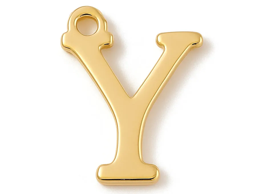La Petite Epicerie Letter Y bedel goud 10 mm per stuk