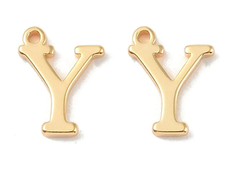 La Petite Epicerie Letter Y bedel goud 10 mm per stuk
