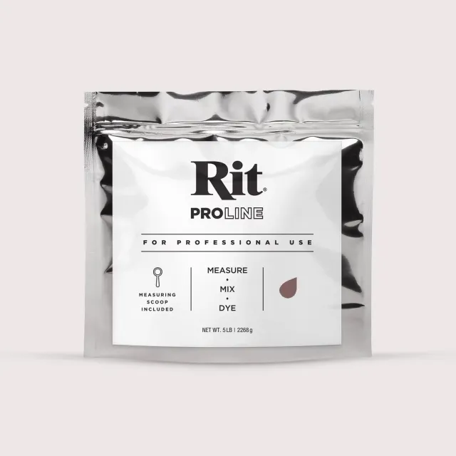 Rit ProLine Dark Brown textielverf poeder 5lb donkerbruin