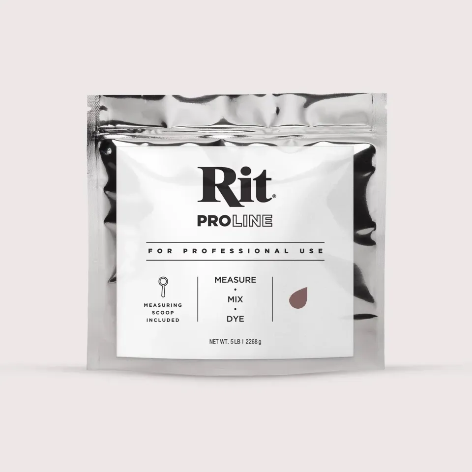 Rit ProLine Dark Brown textielverf poeder 5lb donkerbruin