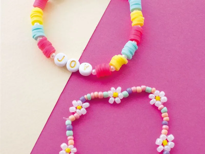 Mon Kit Bijou Joy armbanden maken set 2 stuks pop kleuren