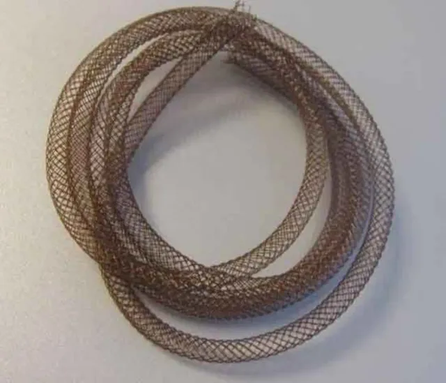 Fishnet tubes nylon bruin 4mm x 1 meter