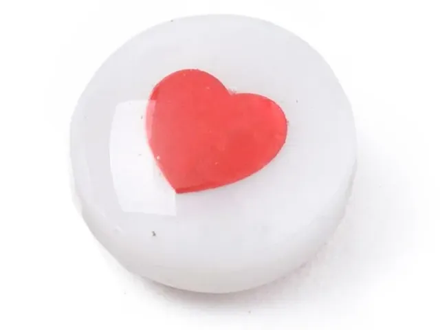 La Petite Epicerie Schelp Kraal Hart Rood 8 mm Per Stuk