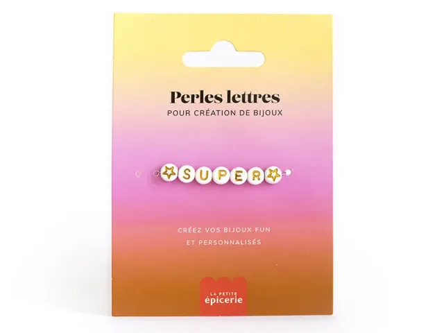 La Petite Epicerie Letterkralen Super wit goud armbandset