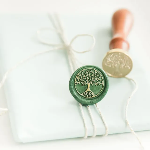 Jessy at Sea Tree of Life wax stempel 25 mm boom