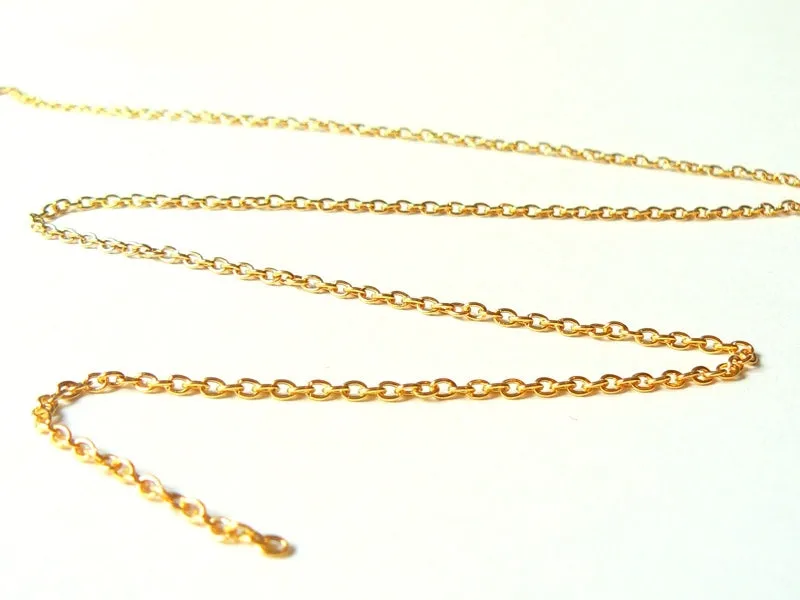 La Petite Epicerie forcat schakelketting goud 3 mm 20 cm