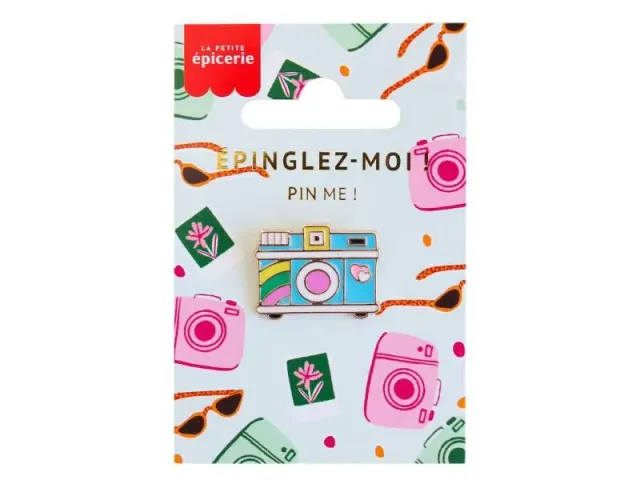 La Petite Epicerie pin fotocamera emaille 2,5 cm