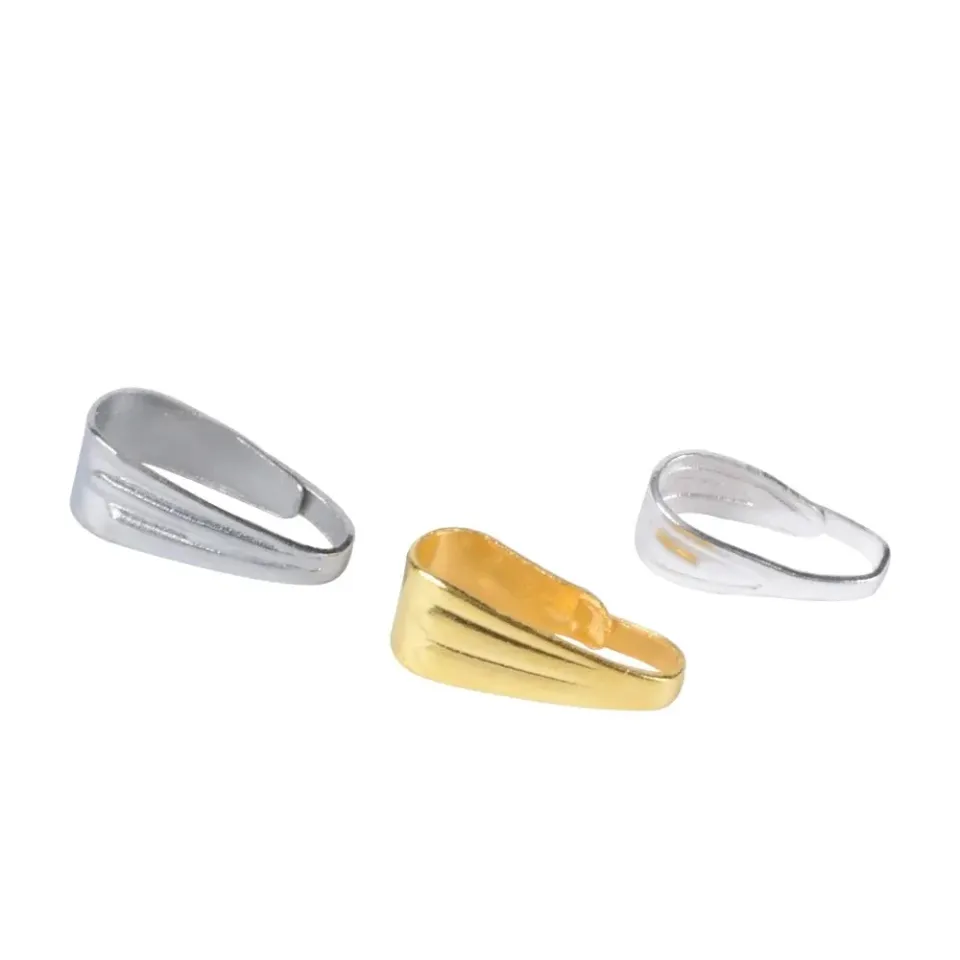 Bijounique Bails hangerbevestiging 8 mm 5 stuks zilver