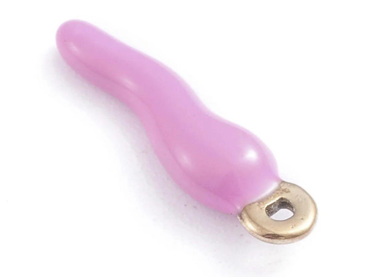 La Petite Epicerie bedel corno paars goud emaille 17,5mm