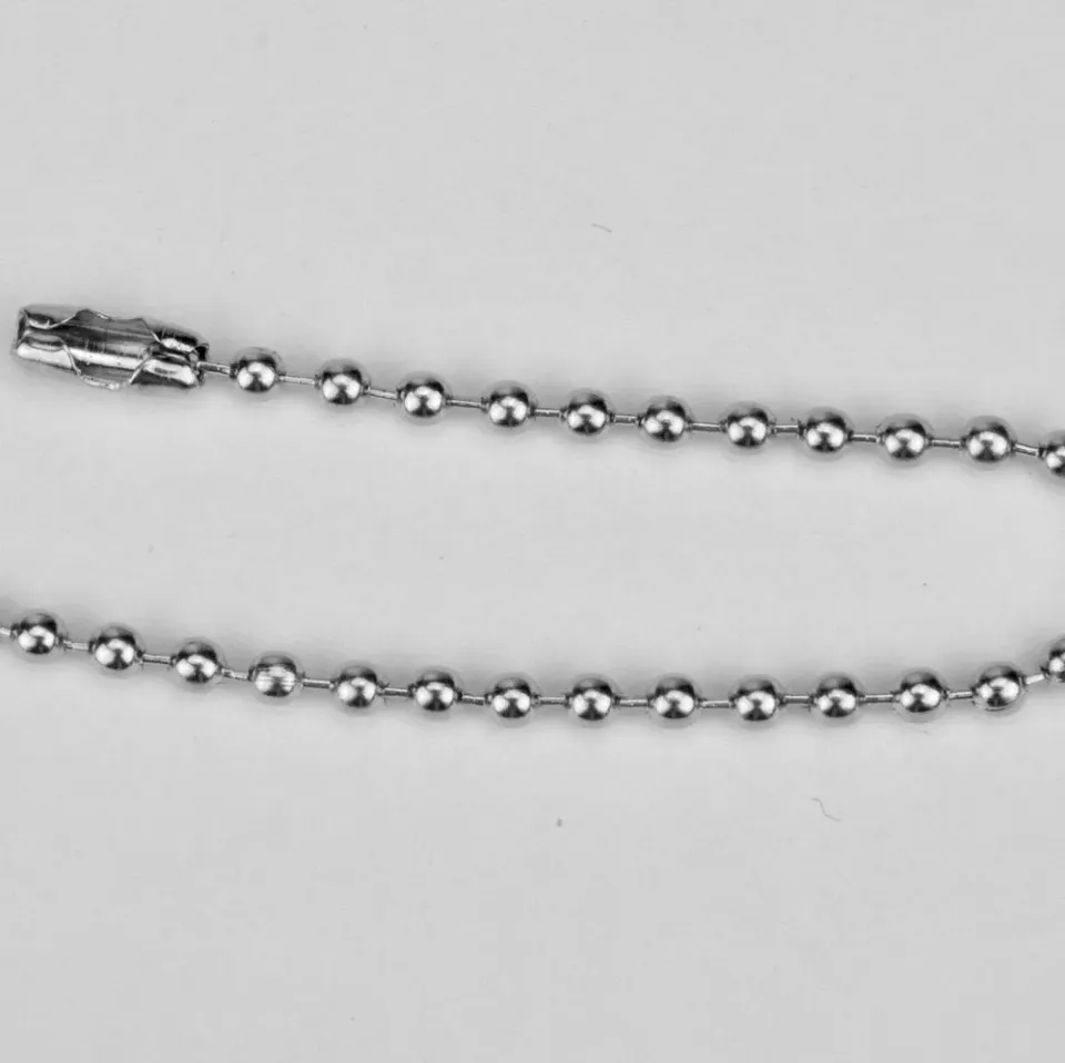 Leather House Kogelketting Nikkel 10 cm Sleutelhanger