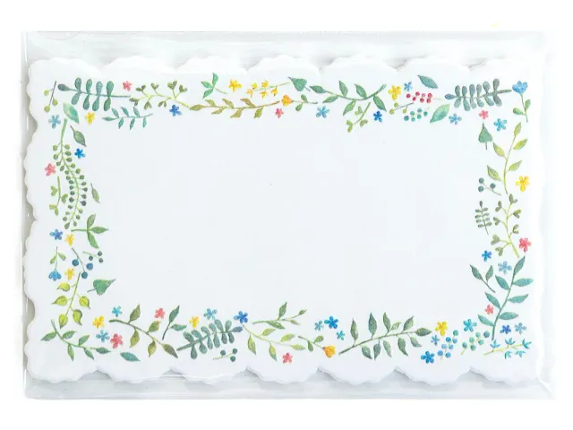 La Petite Epicerie Tags rechthoekig bloemen papier