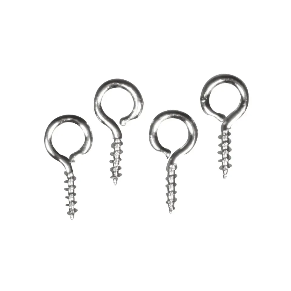 Bijounique schroefoogjes platina 8 x 1 mm 10 stuks