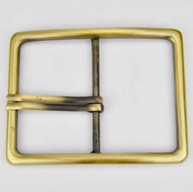 Leather House Gesp Brass 60 mm Old Gold Riemgesp