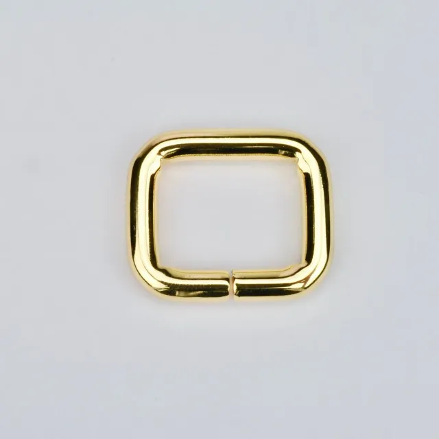 Leather House Rechthoekige Ring 25 mm sieraad goud