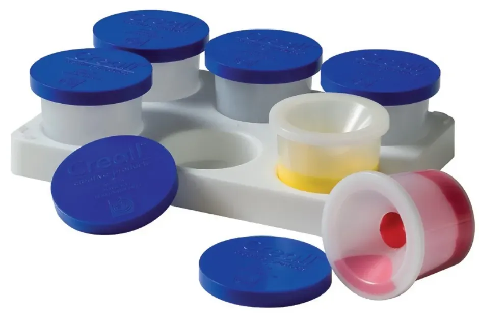 LTC-Leiden houder met 6 anti-knoeipotjes 125 ml