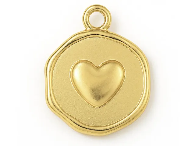 La Petite Epicerie Ronde Hanger Hart Goud RVS 16 mm