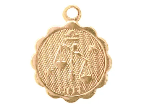 La Petite Epicerie Balance medaille hanger verguld Weegschaal