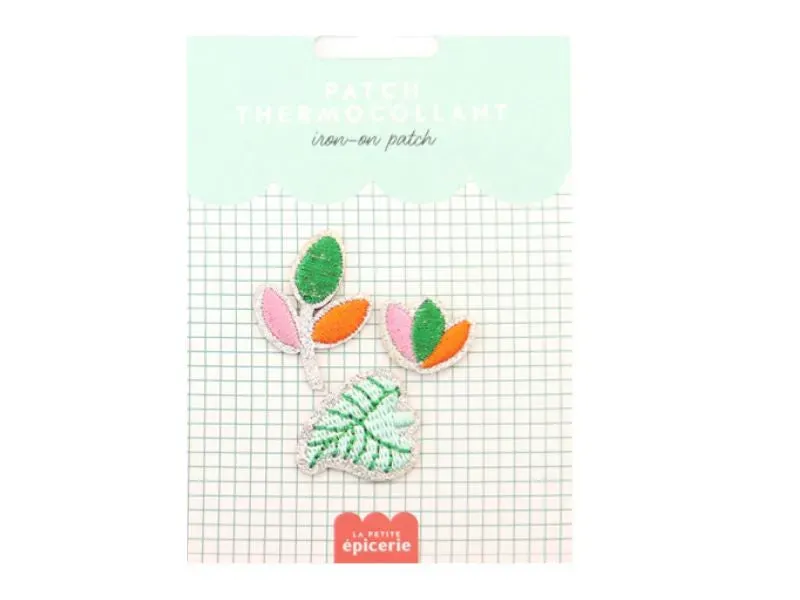 La Petite Epicerie strijkpatch plantaardig groen