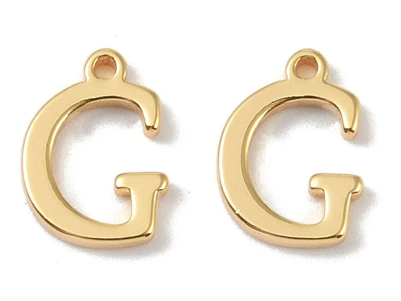 La Petite Epicerie G bedel letter verguld per stuk