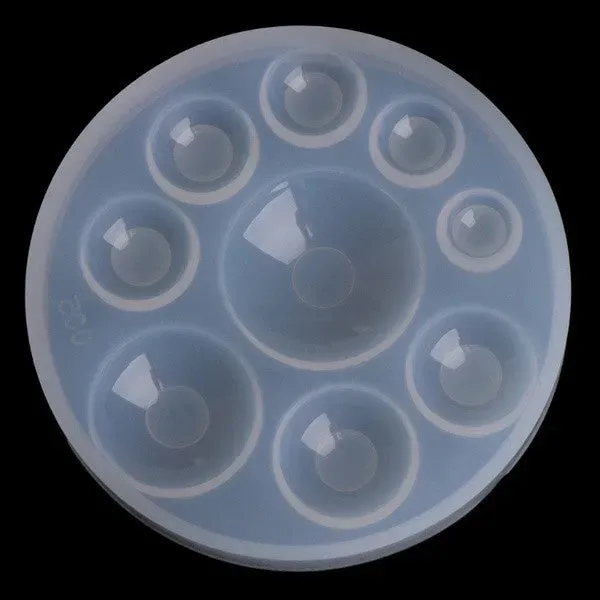 Bijounique 55A Cabochons rond siliconen mal 9 maten