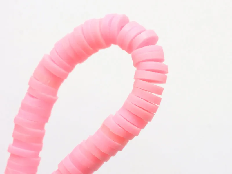 La Petite Epicerie heishi kralen 6 mm pastelroze doos 200 stuks