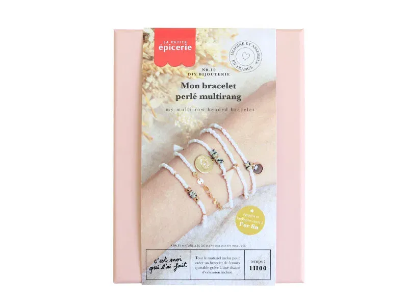 La Petite Epicerie Mon bracelet multirang armband set wit 5 rijen