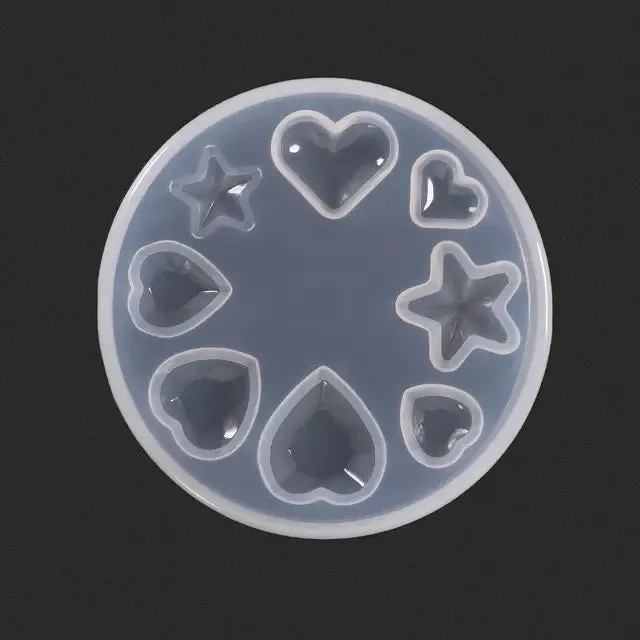 Bijounique 65 Cabochons siliconenmal rond ovaal