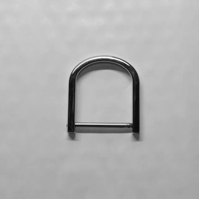 Leather House D-ring zilver 32 mm per stuk nikkel tas