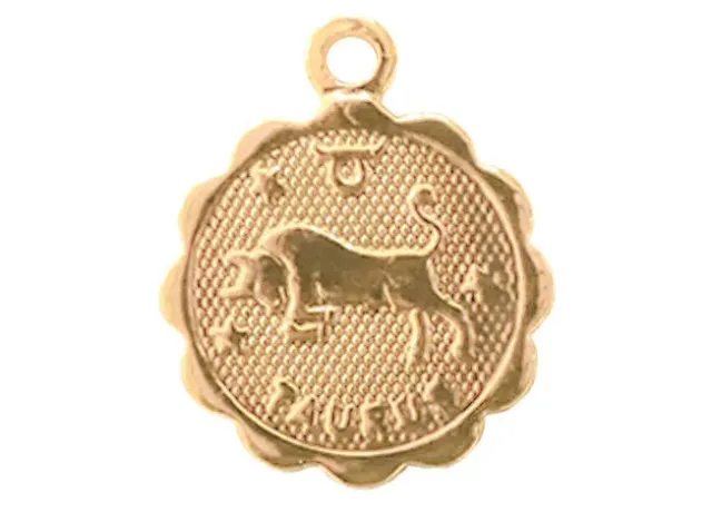 La Petite Epicerie astro medaille Stier goud per stuk 12 mm