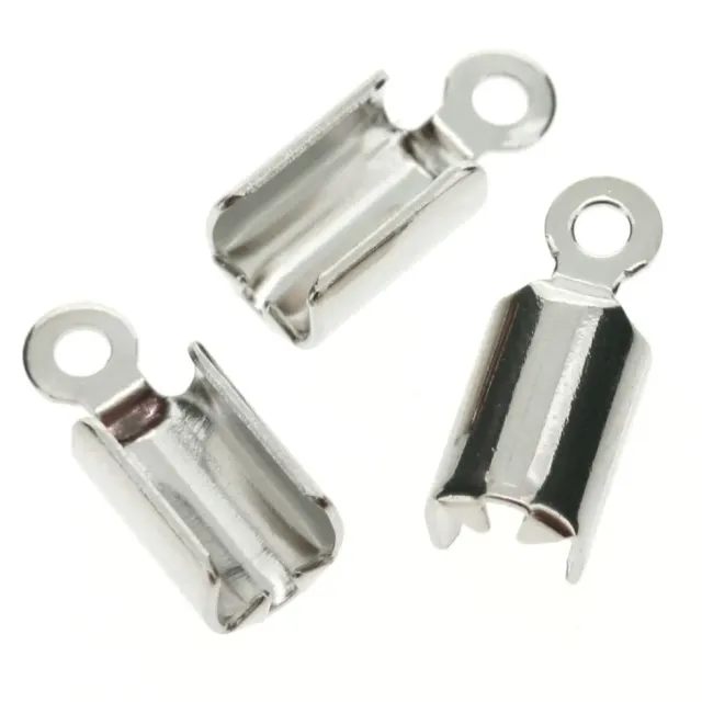 LTC-Leiden leerkapjes 12x5 mm zilver 6 stuks oogje