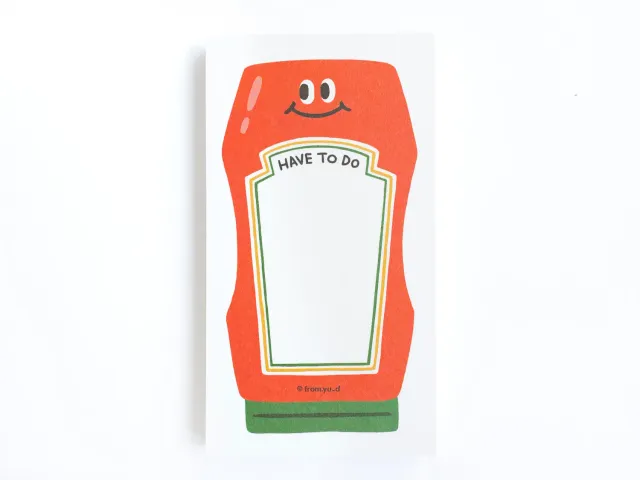 La Petite Epicerie Notitieblok Ketchup Klein