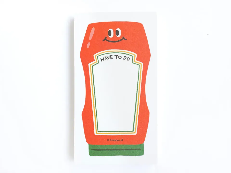La Petite Epicerie Notitieblok Ketchup Klein