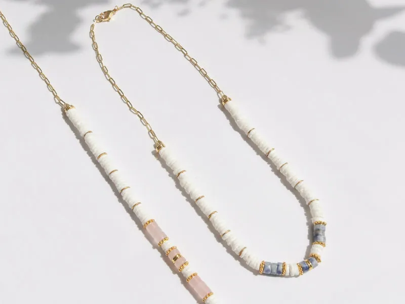 La Petite Epicerie DIY Bijouterie n11 ketting pakket heishi kwarts