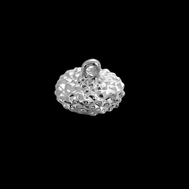 Bijounique Hoedje Eikel Nootje Mal Metaal 15mm Goud Zilver