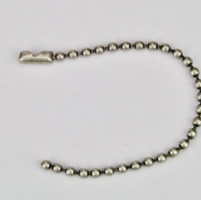 Leather House Kogelketting 10 cm oud zilver 2,5 mm
