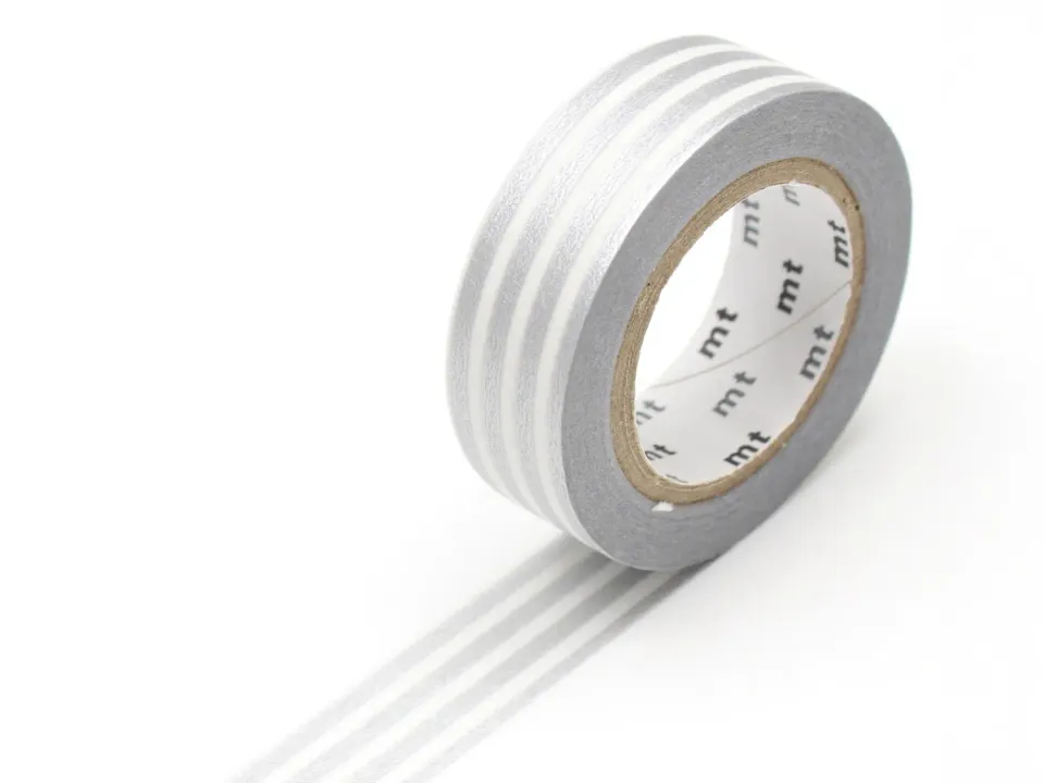 La Petite Epicerie Lignes argentées washi tape zilver 15 mm