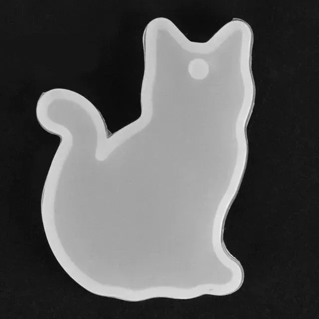 Bijounique Poes II siliconen mal per stuk 6 x 7,8 cm