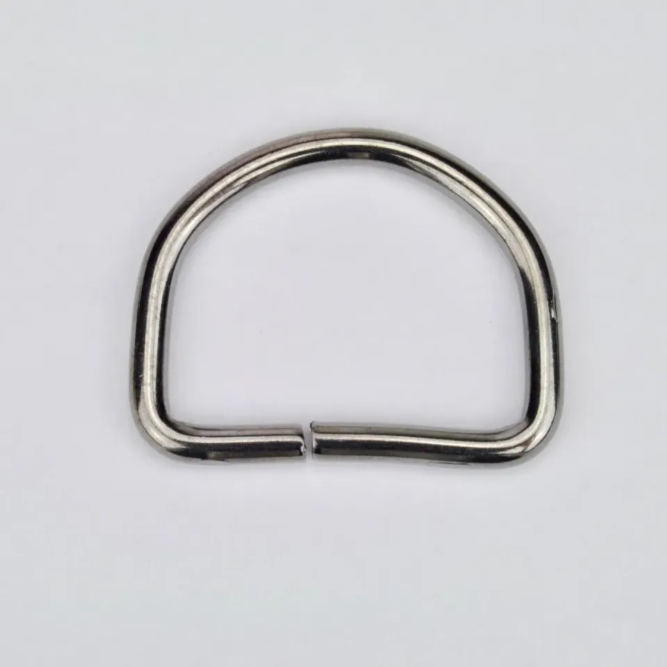 Leather House D-ring zilver 35mm ring per stuk