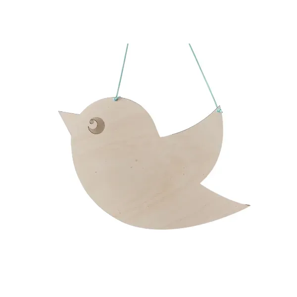 Astrid Brouwers Spreukbord Vogel 28 cm Hout
