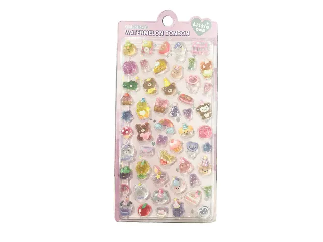 La Petite Epicerie Watermelon Bonbon Happy Birthday 3D stickers kleurrijk