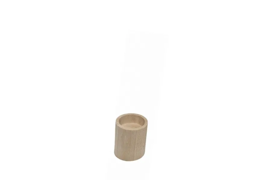 Astrid Brouwers waxinelichthouder hout rond 5x4 cm