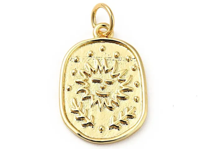 La Petite Epicerie Soleil hanger goud 18 x 13 mm