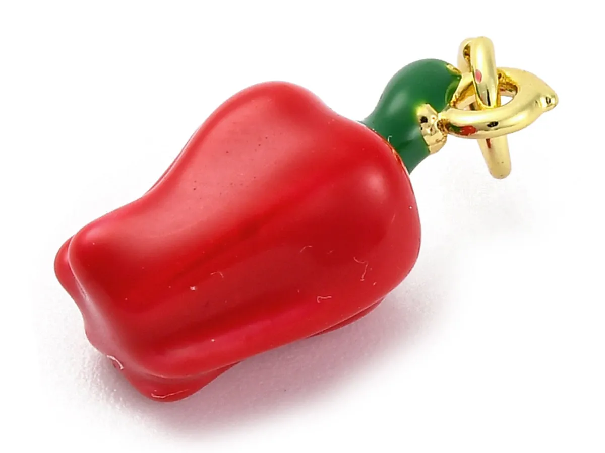 La Petite Epicerie Paprika bedel emaille goud per stuk