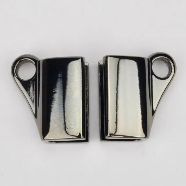 Leather House Souffléhaak Black 21mm tasbeslag 2 stuks