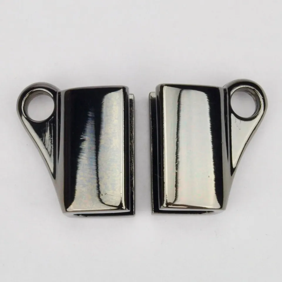 Leather House Souffléhaak Black 21mm tasbeslag 2 stuks