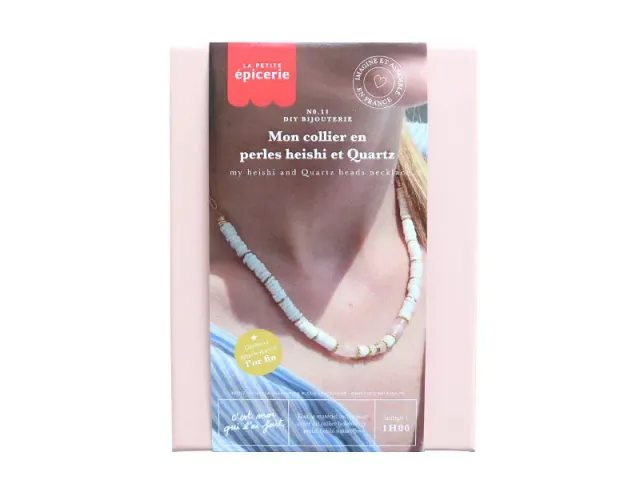 La Petite Epicerie DIY Bijouterie n11 ketting pakket heishi kwarts